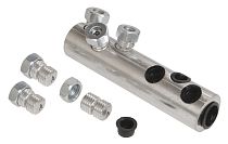 Гильза механическая алюминиевая АМГ 25-95 до 35кВ со срывными болтами  IEK