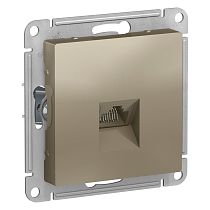 AtlasDesign Шампань Розетка компьютерная RJ45, кат 5Е Systeme Electric (Schneider Electric) AtlasDesign Шампань Розетка компьютерная RJ45, кат 5Е Systeme Electric (Schneider Electric)