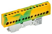 TEKFOR Шина PE "земля" изолированная на универсальном держателе 8х12-12-ЖЗ IEK