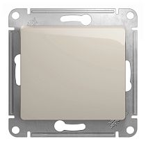 Glossa Молочный Переключатель 1 клавишный , сх.6,10AX Systeme Electric (Schneider Electric)