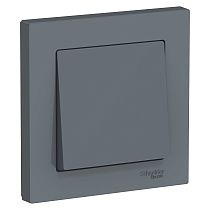 AtlasDesign Грифель Выключатель 1-клавишный сх.1, 10АХ, (в сборе с рамкой) Systeme Electric (Schneider Electric)