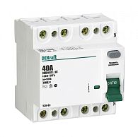 Выключатель дифференциального тока четырехполюсный 40А 300мА тип AC УЗО-03 6кА 14094DEK DEKraft