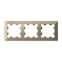 ATLASDESIGN AIR 3-постовая РАМКА, ШАМПАНЬ/дымчатый белый