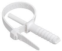 Хомут кабельный дюбельный ХД 7х150 белый  IEK Хомут кабельный дюбельный ХД 7х150 белый  IEK