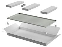 ITK Дверь металлическая для шкафа LINEA N 47U 800мм серая IEK