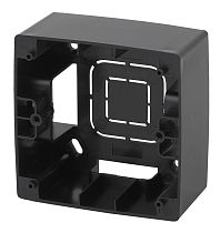 Коробка ЭРА 12 12-6101-06 для накладного монтажа механизмов чёрный