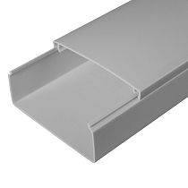 Кабель-канал серый RAL 7035 двойной замок в п/э 100х40 (24м/уп) Промрукав