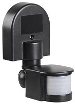 Датчик движения ИК настенный 1100w 180град. 12м IP44 черный  IEK