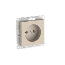 AtlasDesign Песочный Розетка без заземления без шторок, 16А, мех., быстрозажим. клемм