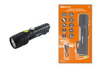 Фонарь автомоб. универс., 6 Вт CREE+3 Вт COB,1x18650 2200 мА*ч, магн., подвес, USB, стропорез, TDM