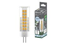 Лампа светодиодная G4-5 Вт-230 В-4000 К, SMD, 16x55 мм  TDM Лампа светодиодная G4-5 Вт-230 В-4000 К, SMD, 16x55 мм  TDM