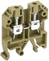 Клемма винтовая КВИ-4кв.мм желт.  IEK