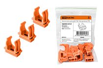 Крепеж-клипса для трубы ПНД 16 мм (10 шт.) оранжевая  TDM