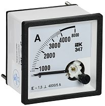 Амперметр Э47 4000/5А класс точности 1,5 72х72мм  IEK