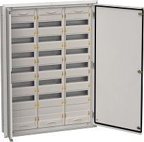 Корпус металлический TITAN 5 ЩРв-252 (3х72) 1130х885х130мм IP31 серый (две двери)  IEK