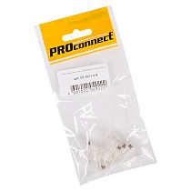 Разъем RJ-45(8P8C) под витую пару, UTP, CAT 5e (15 µ"/ 15 микродюймов), пакет, 5шт. PROconnect Разъем RJ-45(8P8C) под витую пару, UTP, CAT 5e (15 µ"/ 15 микродюймов), пакет, 5шт. PROconnect