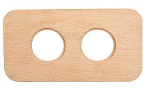 Рамка двухпостовая Шедель Верди цвет Натурэль Bironi