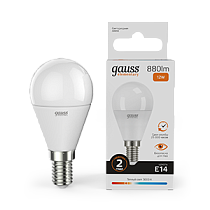 Лампа светодиодная Gauss Elementary Шар 12Вт 880lm E14 3000K