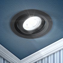 Светильник встраиваемый ЭРА KL LED 22A-5 4K BK круглый поворотный LED SMD 5W 4000K