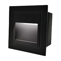 Светильник для ступеней 3Вт 5000К Металл Черный Квадрат General GSTL-S1-3BT-5K Светильник для ступеней 3Вт 5000К Металл Черный Квадрат General GSTL-S1-3BT-5K