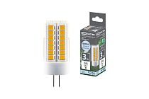 Лампа светодиодная G4-3 Вт-230 В-4000 К, SMD, 16x43 мм  TDM Лампа светодиодная G4-3 Вт-230 В-4000 К, SMD, 16x43 мм  TDM