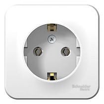 Blanca открытая установка без пластины Белый Розетка с заземлением, 16А Systeme Electric (Schneider Electric)