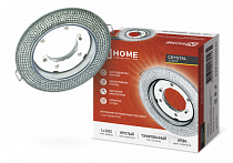 Светильник встраиваемый GX53R-crystal R02L под лампу GX53 с подсветкой 230B Тонированный/ Хром IN HOME