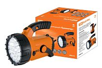 Фонарь светодиод. "Прожектор", аккум. 23+18 LED, поворот. ручка и подставка, 28 лм/Вт,  TDM