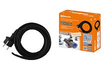 Нагревательный саморегулирующийся кабель "Стоплёд" НСК4-В с вилкой, в трубу (4м/40Вт)  TDM