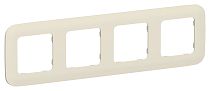 FLITE Рамка 4-местная РУ-4-А-ФлСл сливочный IEK