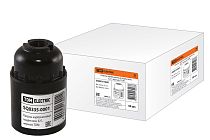 Патрон карболитовый подвесной, Е27, черный,  TDM