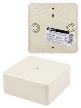 Коробка распаячная КР 100х100х44 ОП, сл. кость, IP40, инд. штрихкод  TDM