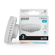 Лампа светодиодная Gauss Elementary GX70 14Вт 1300lm 4100K Лампа светодиодная Gauss Elementary GX70 14Вт 1300lm 4100K