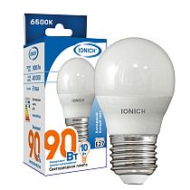 Лампа светодиодная IONICH декоративного освещения "шар" ILED-SMD2835-G45-10Вт-900Лм-230В-6500К-E27
