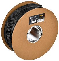 Оплетка кабельная 40-50мм полиэстер 50м черная  IEK