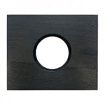 Рамка 1 постовая, скрытый монтаж, Шедель Форест, дерево, цвет Угольно-черный Bironi