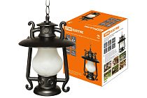 Светильник садово-парковый "Кантри" 60 Вт, подвес, матовое/черный, Е27,  TDM