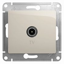 Glossa Молочный Розетка USB  A+С, 5В/2,4А, 2х5В/1,2 А Systeme Electric (Schneider Electric)