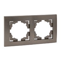 Валенсия Рамка 2-местная графит EKF