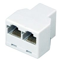Двойник компьютерный UTP RJ-45(8P-8C) (гнездо - 2 гнезда) REXANT Двойник компьютерный UTP RJ-45(8P-8C) (гнездо - 2 гнезда) REXANT