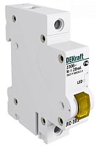 Лампа сигнальная на DIN-рейку 1P ЖЕЛТАЯ LED ЛС-101 220В DEKraft