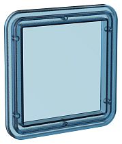 Окошко смотровое для корпуса полиэстерного ЩМП прозрачный синий IEK