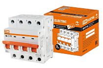 Выключатель автоматический  ВА47-60 4Р 40А 6кА х-ка С  TDM