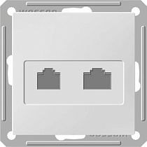 Wessen 59 Белый Розетка RJ11+RJ45 категория 5e Systeme Electric (Schneider Electric)