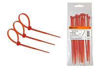 Хомуты нейлоновые 3,6х200мм (красный) (25 штук)  TDM