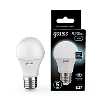 Лампа светодиодная Gauss A60 10Вт E27 920lm 4100K
