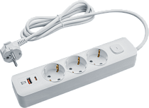 Удлинитель Navigator 95 689 NPE-USB06-03-500-ESC-3X1-PD20W