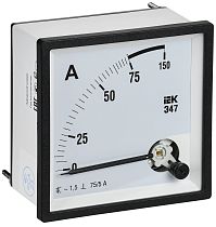 Амперметр Э47 75/5А класс точности 1,5 96х96мм  IEK