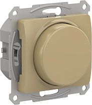 Glossa Титан Светорегулятор (диммер) повор-нажим, LED, RC, 400Вт, механизм Systeme Electric (Schneider Electric)