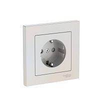 AtlasDesign Жемчуг Розетка с заземлением со шторками, 16А, в сборе, быстрозажим. клемм